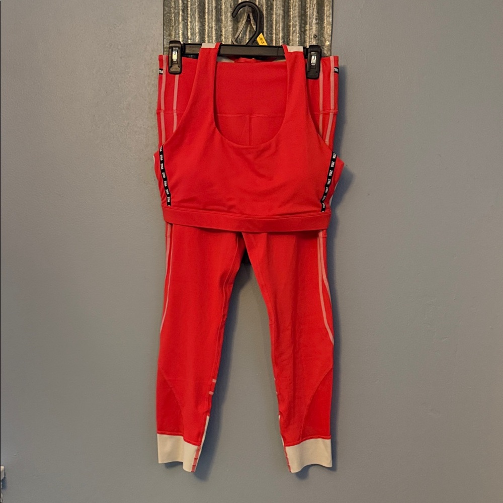 ZYIA Red Leggings and  Bra
